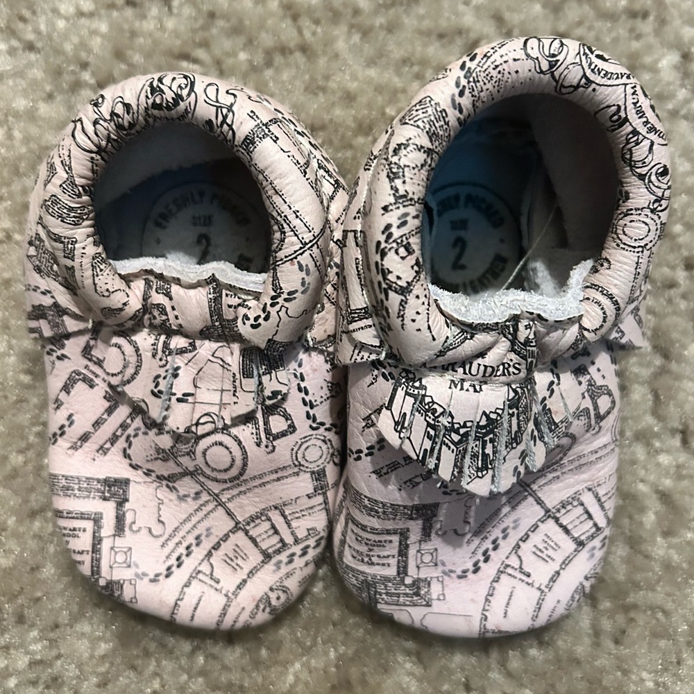 Freshly Picked Harry Potter Marauders Map Baby Moccasins